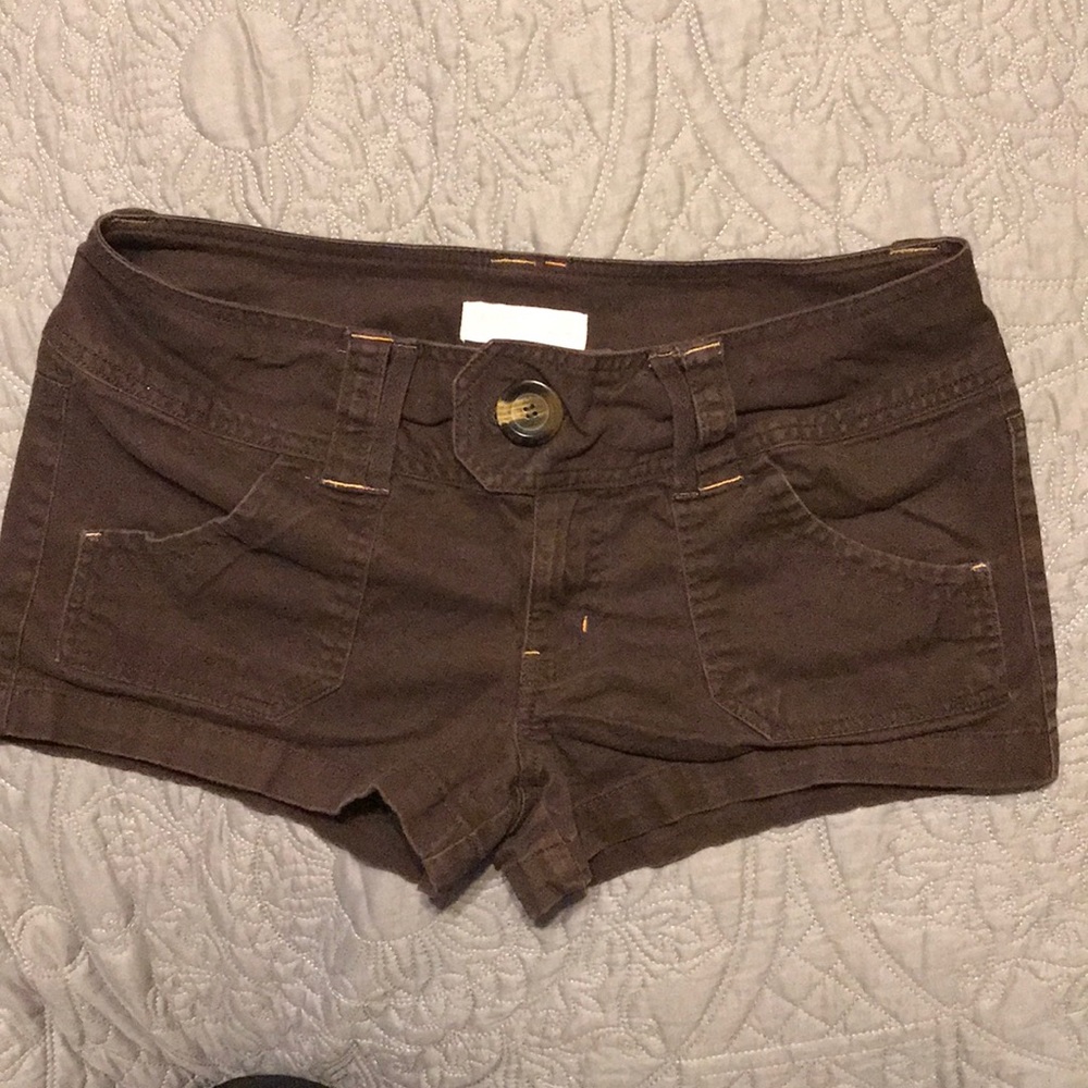 No Boundaries Brown Cafe Shorts